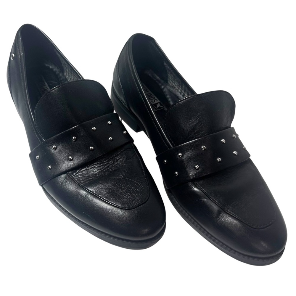 PIKOLINOS Black Studded Men's Loafers